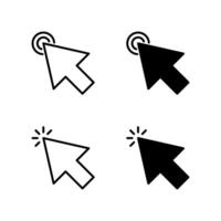 Cursor icon set. Mouse pointer icon set. Icon set. vector