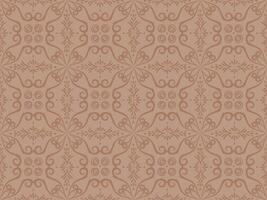 seamless pattern with Baroque or Rococo ornamentation. Elegant beige background with swirls and scrolls for textiles, wallpaper, and packaging vector