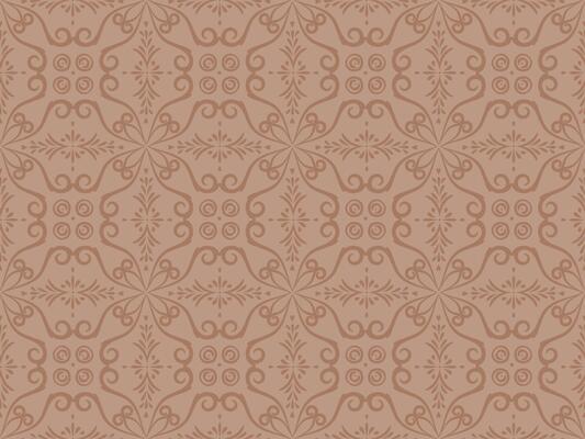 seamless pattern with Baroque or Rococo ornamentation. Elegant beige background with swirls and scrolls for textiles, wallpaper, and packaging