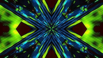 Kaleidoscope style animation. Kaleidoscope VJ loop video