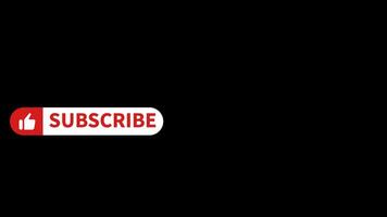 Button Like Notification and Bell Subscribe, Reminder and Like Button animation video