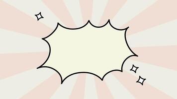A soft comic-style burst with sparkles radiates from the center, ideal for dramatic or surprise visual effects in animations video