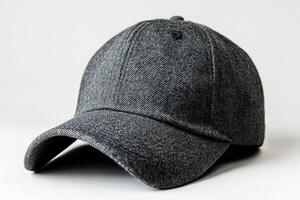 Stylish gray cap suitable for various casual outings and activities photo
