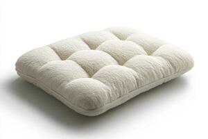 Soft cushion on a white background ready for home decoration or comfort needs photo