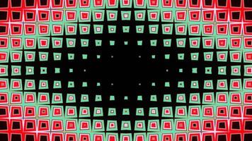Pulsating animation of abstract shapes for visualization LED panels and screens video