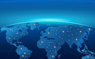 Network background word map vector