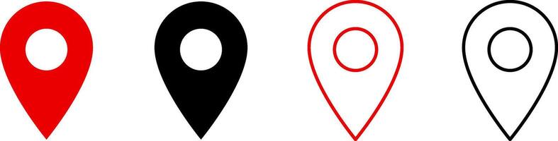 New location map icons. Location vector