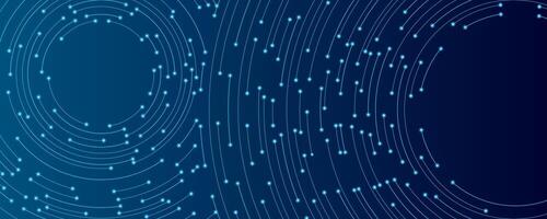 Elegant abstract circular circuit background vector
