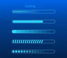 Loading bar progress icon vector