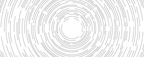 Elegant technological background with circular lines and wires on an AI circuit board. Web banner for presentations. Abstract technological background vector