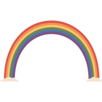 Rainbow with Clouds. LGBT community. Festive symbol Pride Month png