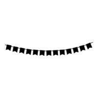 Garland icon. Simple illustration of garland icon for web vector