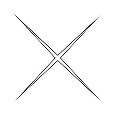 Geometric abstract element in black and white colors. illustration.