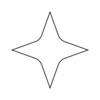 Star icon illustration sign design style. Star sign for web site and apps vector