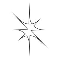 Star logo. Simple illustration of star icon for web design isolated on white background. vector