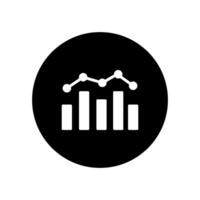 Chart icon design. Flat design style eps 10. Business concept. vector