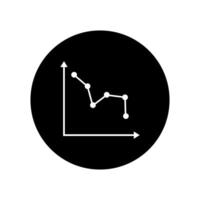 graph icon. Chart icon. Business icon. Flat design style eps 10 vector