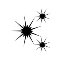 Explosion icon. Simple illustration of explosion icon for web design isolated on white background vector