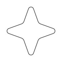 Star icon illustration sign design style. Star symbol for web site and apps vector