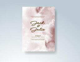 Minimalist invitation suite with dreamy composition vector
