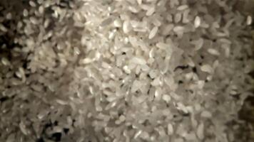 Rice flies up and falls down. Filmed on a high-speed camera at 1000 fps. High quality FullHD footage video