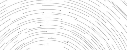 Modern white digital background with black lines and circular wires. AI concept. Technology background. Abstract and elegant web banner for presentations vector