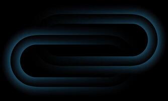 Blue minimal glowing lines abstract geometric tech background vector