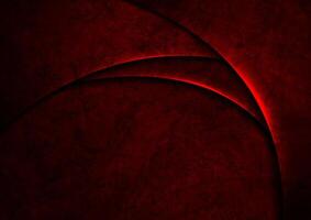 Dark red neon glowing grunge waves abstract background vector
