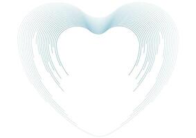 Minimal abstract Valentines Day background with linear heart vector