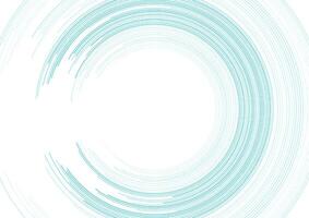 Blue minimal creative circular lines concept abstract tech background vector