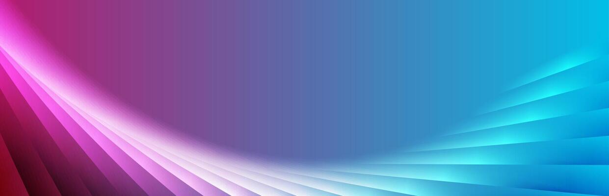 Neon blue purple glowing glossy waves abstract background