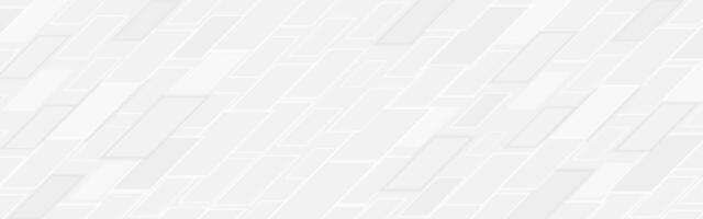 White minimal tech geometric abstract background vector