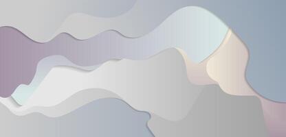 Minimal curved waves abstract corporate background vector