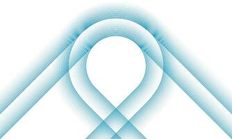 Blue minimal lines abstract geometric tech background vector
