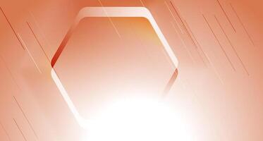 Glossy hexagon and lines abstract geometric background vector