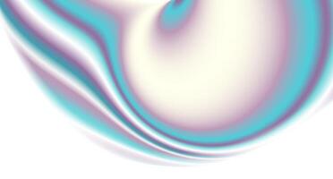 Holographic chromatic blurred waves abstract background vector