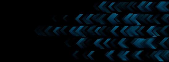 Technology abstract background with blue arrows vector