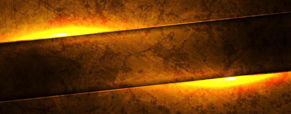 Bright orange neon glowing grunge abstract background