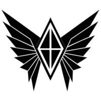 The logo for the band is black and white vector