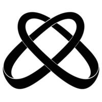 An infinity symbol is shown in black and white vector
