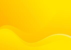 Abstract yellow gradient background with smooth lines vector