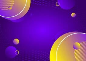 Purple abstract background with circles and gradients vector