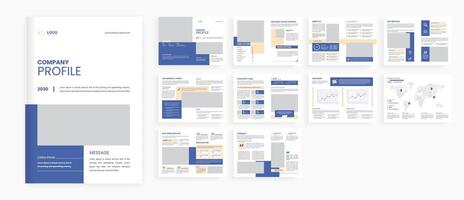 Company profile template design vector