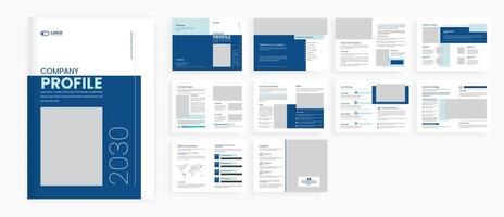 Company profile template and brochure design vector