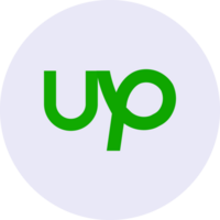 Upwork icon on transparent background png