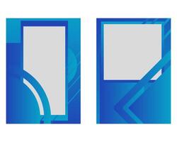 greeting card with blue gradient background. vector
