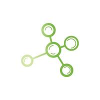 Stylized and simple molecule logos and element vector