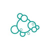 Stylized and simple molecule logos and design vector
