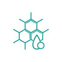 Stylized and simple molecule logos and symbol vector