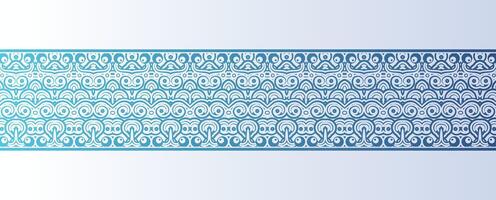 flat art ornament pattern border design vector